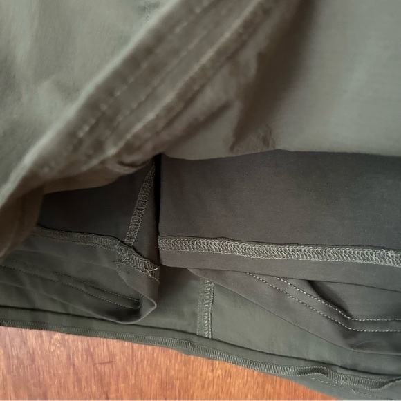 Prana Britten Skort Olive Army Green Gorpcore Sporty - Picture 7 of 9